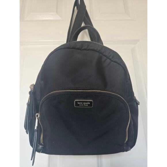 Kate Spade New York Zip Adjustable Strap Nylon Backpack Medium Size - Picture 8 of 13